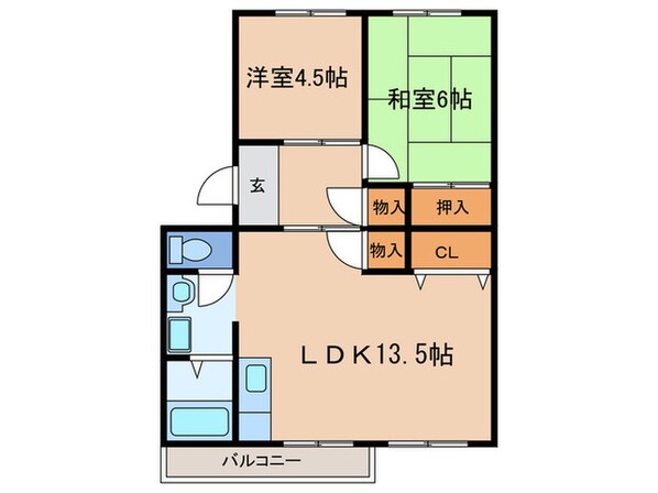 メゾンわかなの物件間取画像